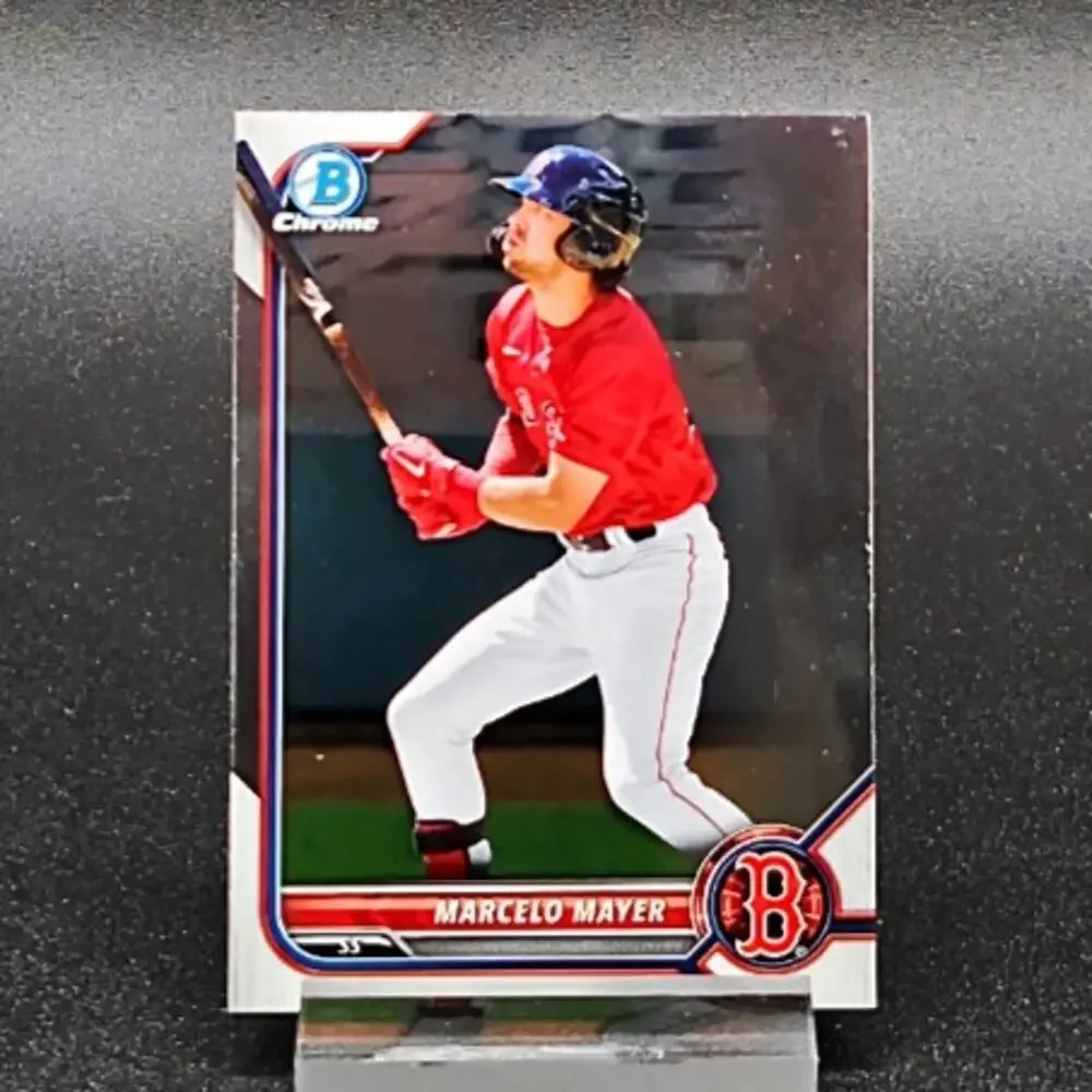 Marcelo Mayer Bowman Chrome Prospect Rockets Foil RC Boston Red Sox Top Prospect